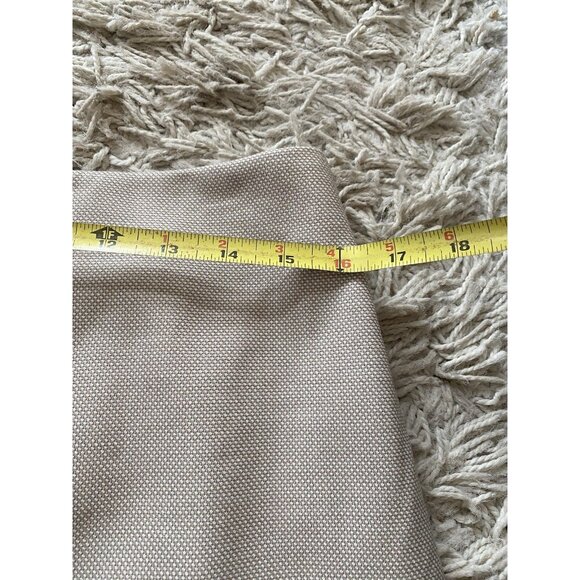 Ann Taylor Skirt Light Beige Tan Cream Pencil Textured 12 - Picture 5 of 7